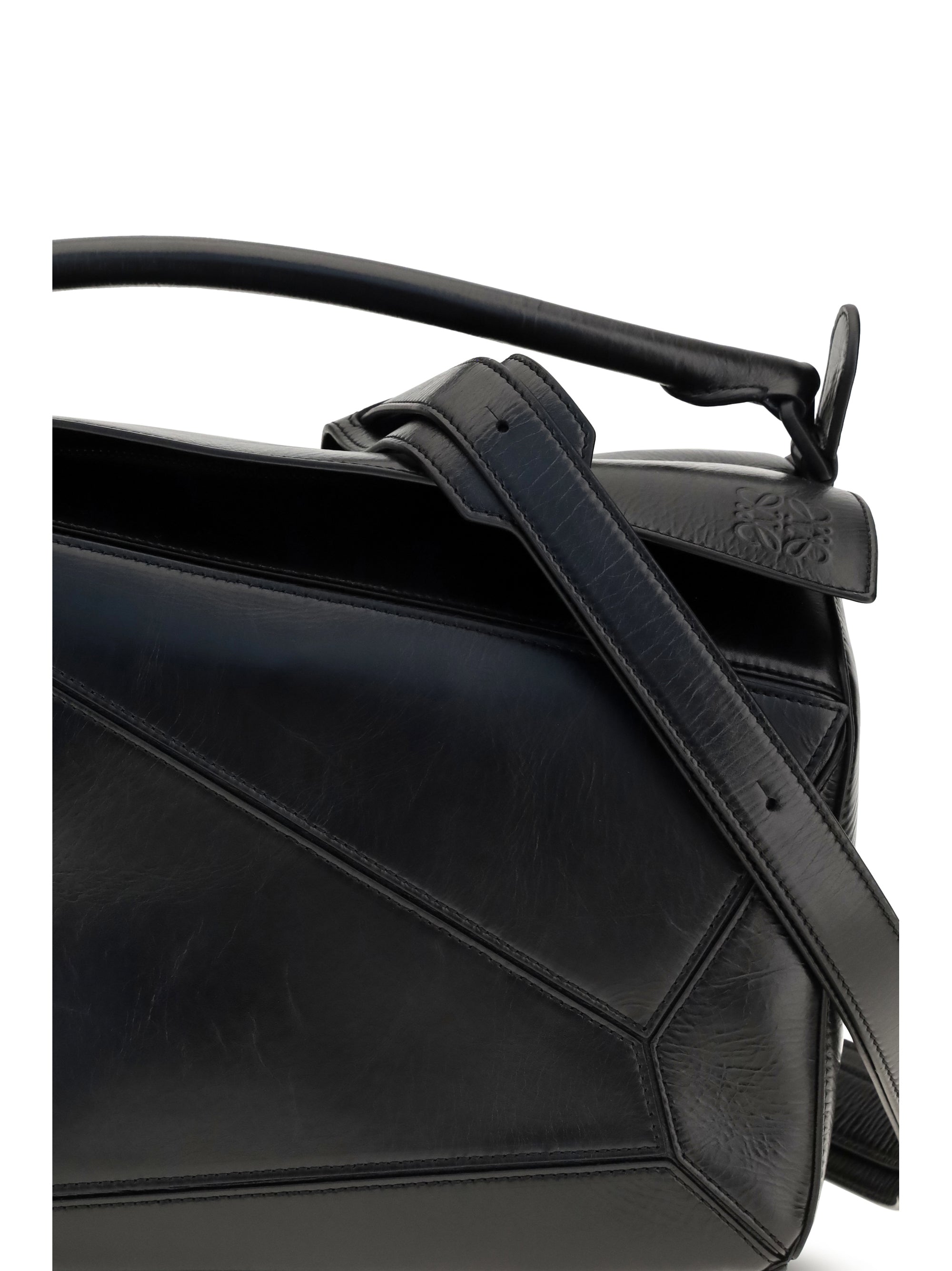 LOEWE Loewe Men Large Paper-Effect Calfskin Puzzle Handbag