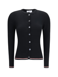 Thom Browne Women Ribbed Merino Wool Cardigan