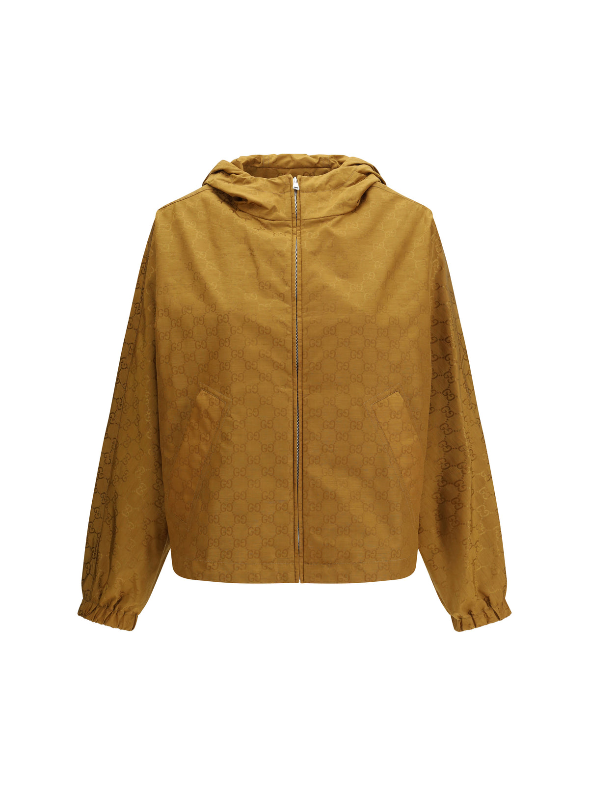 Gucci Women Short Technical Jacquard Jacket With All-Over Gg Motif