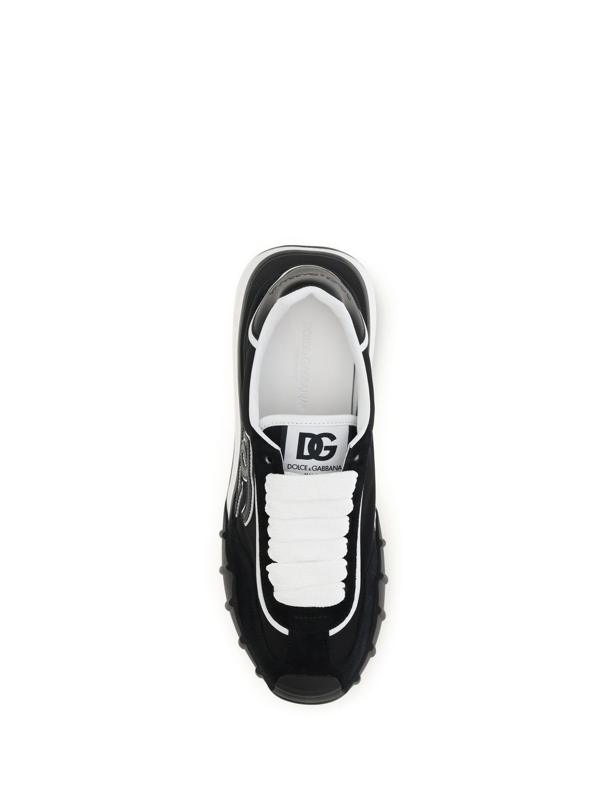 DOLCE & GABBANA Dolce & Gabbana Men Dg Logo Leather Sneakers