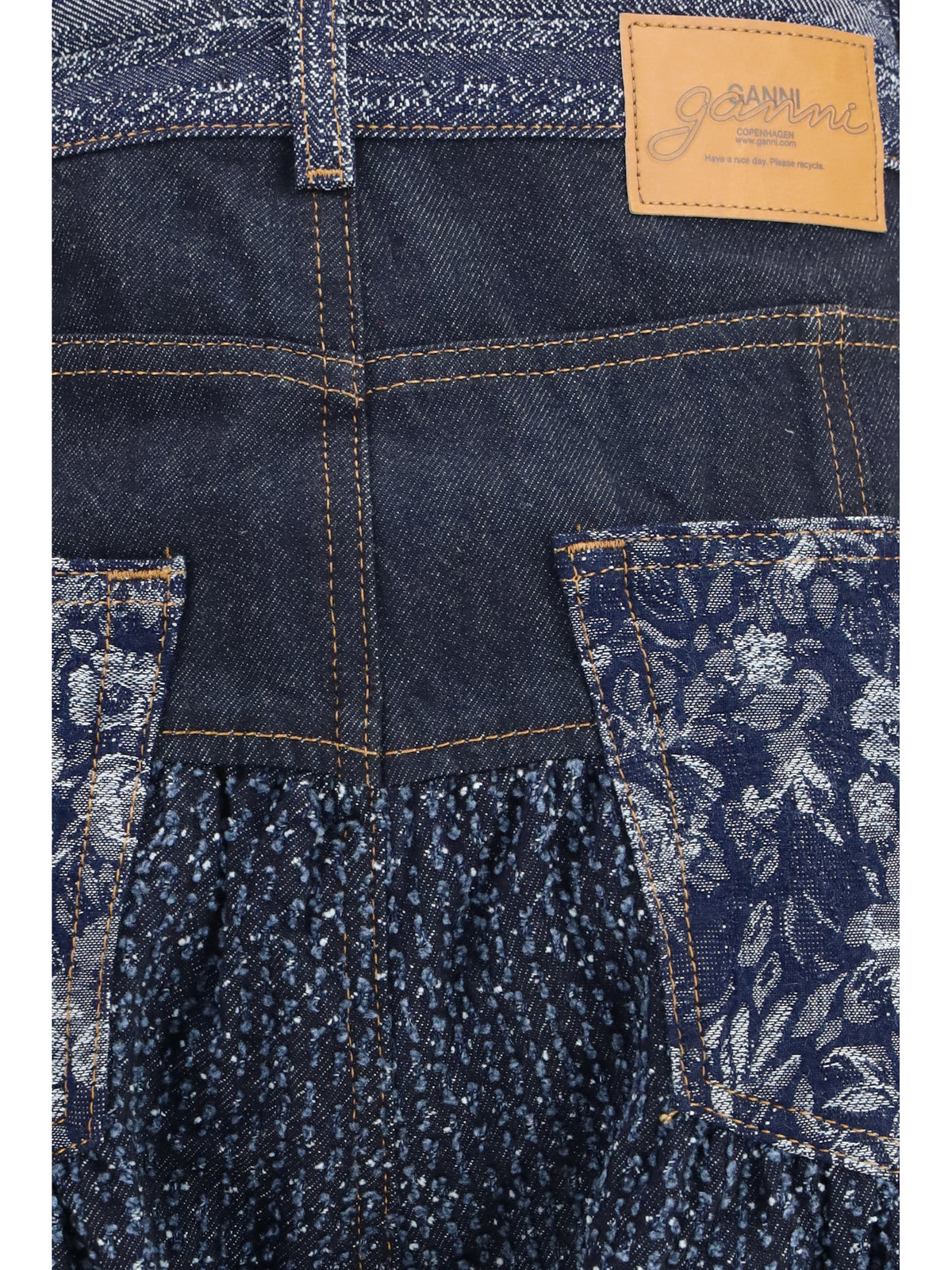 GANNI Ganni Women Embroidered Corset Balloon Jeans