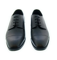 Emporio Armani Emporio Armani Men's Black Leather Cap-Toe Oxford Dress Shoes-11
