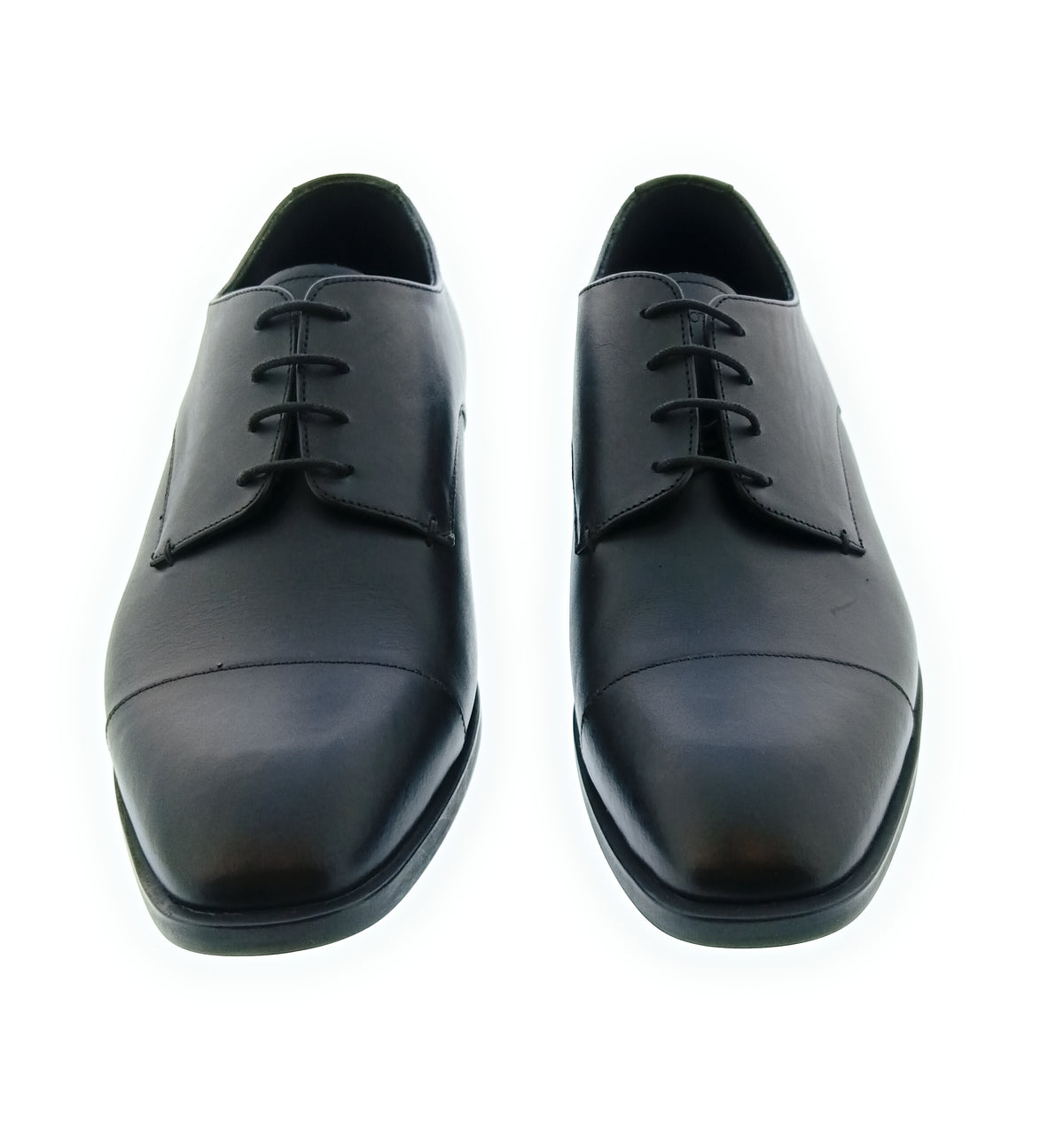 Emporio Armani Emporio Armani Men's Black Leather Cap-Toe Oxford Dress Shoes-11