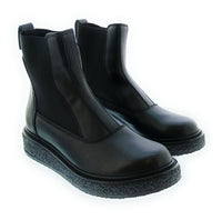 Emporio Armani Emporio Armani Men's Black Leather Chelsea Ankle Boots-