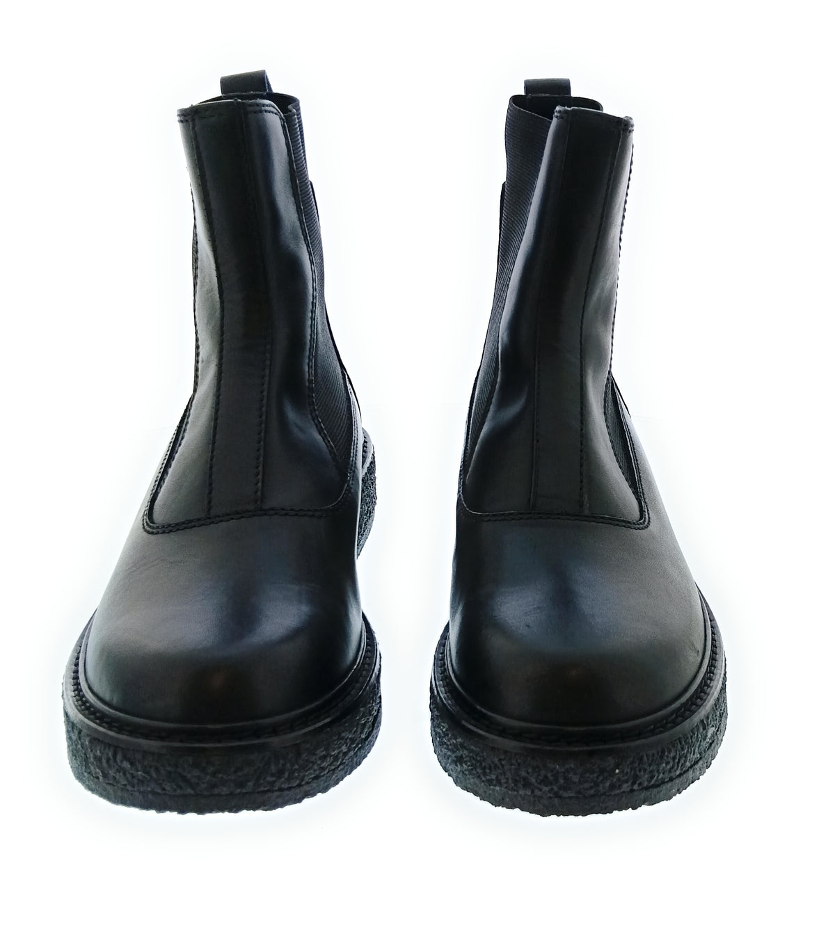 Emporio Armani Emporio Armani Men's Black Leather Chelsea Ankle Boots-