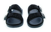 Emporio Armani Emporio Armani Men's Black Double-Strap Logo Sport Sandals-