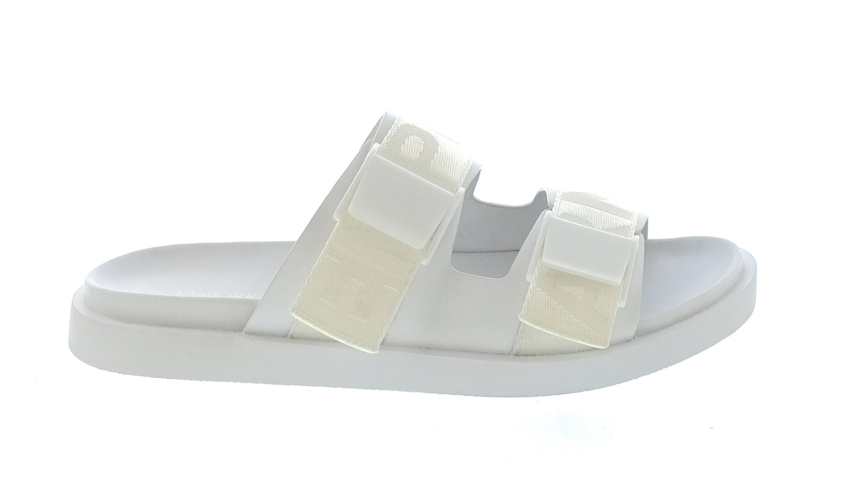 Emporio Armani Emporio Armani Men's White Double-Strap Logo Sport Sandals-