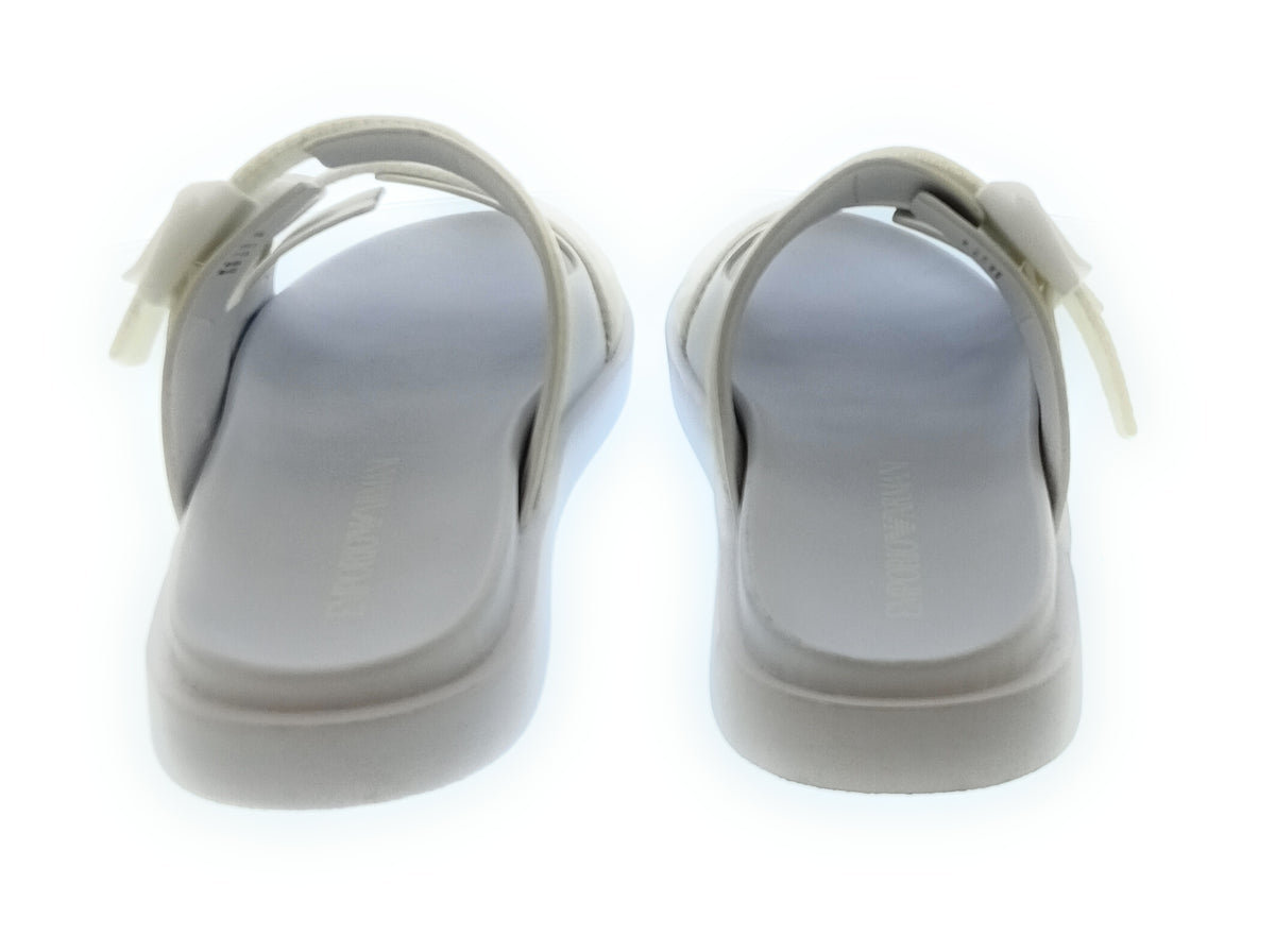 Emporio Armani Emporio Armani Men's White Double-Strap Logo Sport Sandals-