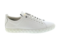 Emporio Armani Emporio Armani Men's White Leather Geometric-Sole Low-Top Sneakers-10