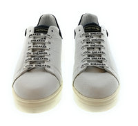 Emporio Armani Emporio Armani Men's White Black Icon-Lace Low-Top Sneakers-10