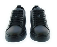 Emporio Armani Emporio Armani Men's Black White Logo Low-Top Sneakers-