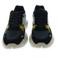Emporio Armani Emporio Armani Men's Black Multicolor Chunky Trail Sneakers-10