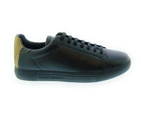 Emporio Armani Emporio Armani Men's Black Gold Leather Low-Top Sneakers-10