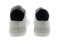 Emporio Armani Emporio Armani Men's White Black Eagle Logo Low-Top Sneakers-