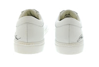 Emporio Armani Emporio Armani Men's White Signature-Script Leather Sneakers-