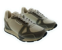 Emporio Armani Emporio Armani Men's Black Mixed-Material Retro Runner Sneakers-8