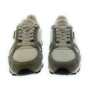 Emporio Armani Emporio Armani Men's Black Mixed-Material Retro Runner Sneakers-8