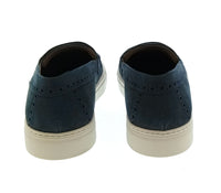 Emporio Armani Emporio Armani Men's Navy Leather Penny Loafer Sneakers-6