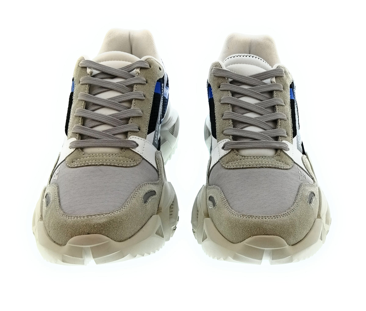 Emporio Armani Emporio Armani Men's Black Navy Chunky Trail Sneakers-10