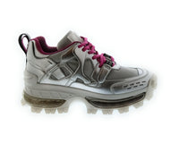 Emporio Armani Emporio Armani Women's Silver Chunky Trail Sneakers-6.5