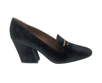 Emporio Armani Emporio Armani Women's Black Suede Block-Heel Pumps-6.5