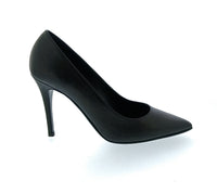 Emporio Armani Emporio Armani Women's Black Leather Stiletto Pumps-6.5