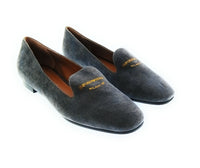 Emporio Armani Emporio Armani Women's Anthracite Suede Loafers-6.5