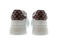 Emporio Armani Emporio Armani Women's White Leather Low-Top Sneakers-6.5