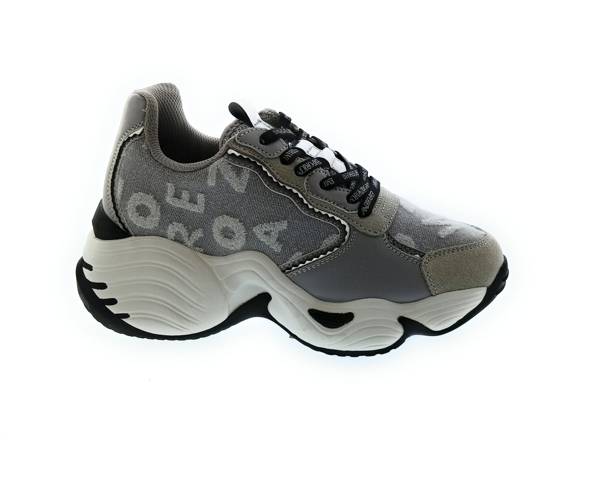 Emporio Armani Emporio Armani Women's Grey Chunky Logo Sneakers-6.5