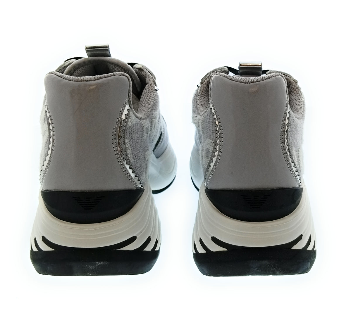 Emporio Armani Emporio Armani Women's Grey Chunky Logo Sneakers-6.5