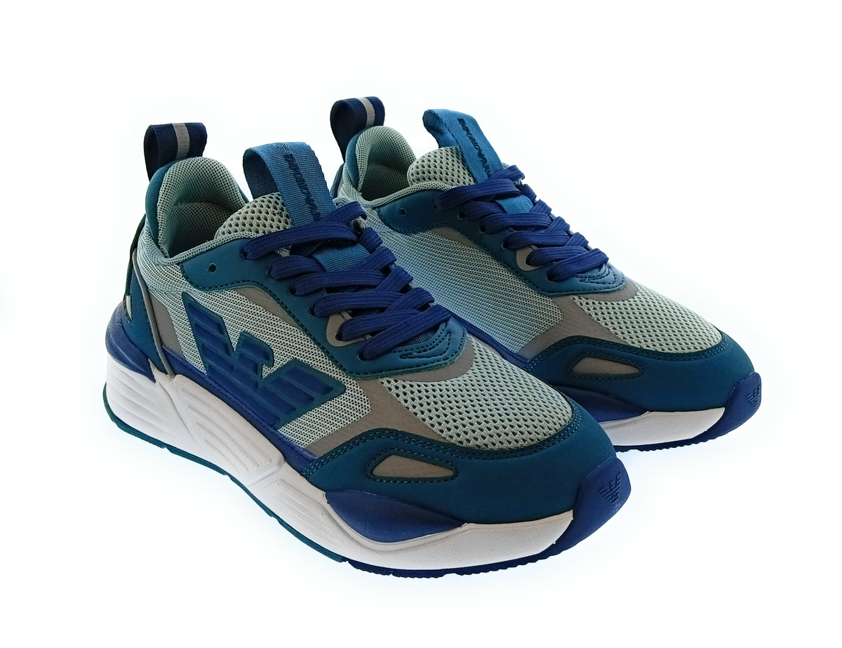 Emporio Armani Emporio Armani Women's Teal Blue Chunky Runner Sneakers-6.5