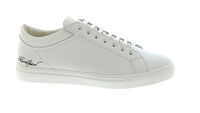 Emporio Armani Emporio Armani Women's White Signature Leather Sneakers-