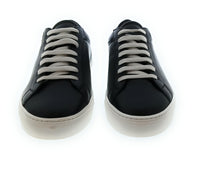 Emporio Armani Emporio Armani Women's Black Signature Leather Sneakers-