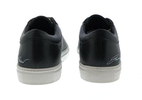 Emporio Armani Emporio Armani Women's Black Signature Leather Sneakers-7