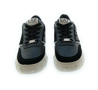 Emporio Armani Emporio Armani Women's Black Metallic-Accent Chunky Sneakers-