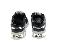 Emporio Armani Emporio Armani Women's Black Metallic-Accent Chunky Sneakers-