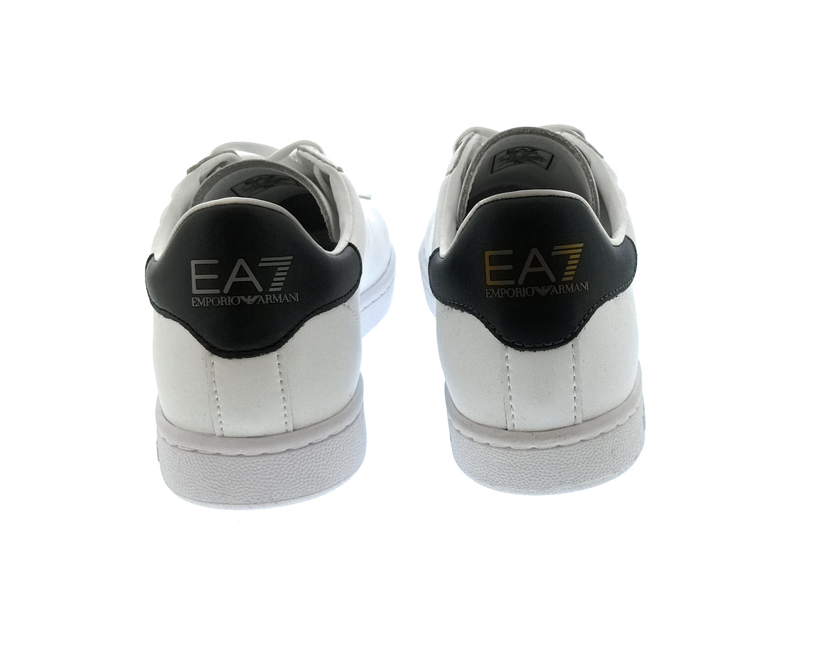 Emporio Armani Emporio Armani Women's White Black Logo Low-Top Sneakers-7