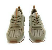 Emporio Armani Emporio Armani Women's Beige Mesh Runner Sneakers-6