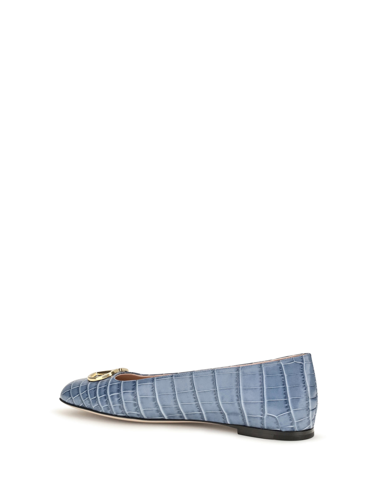 VALENTINO GARAVANI Valentino Garavani Women Vlogo Signature Croc-Effect Ballerinas