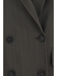 Golden Goose Women Double-Breasted Blazer With Drawstring