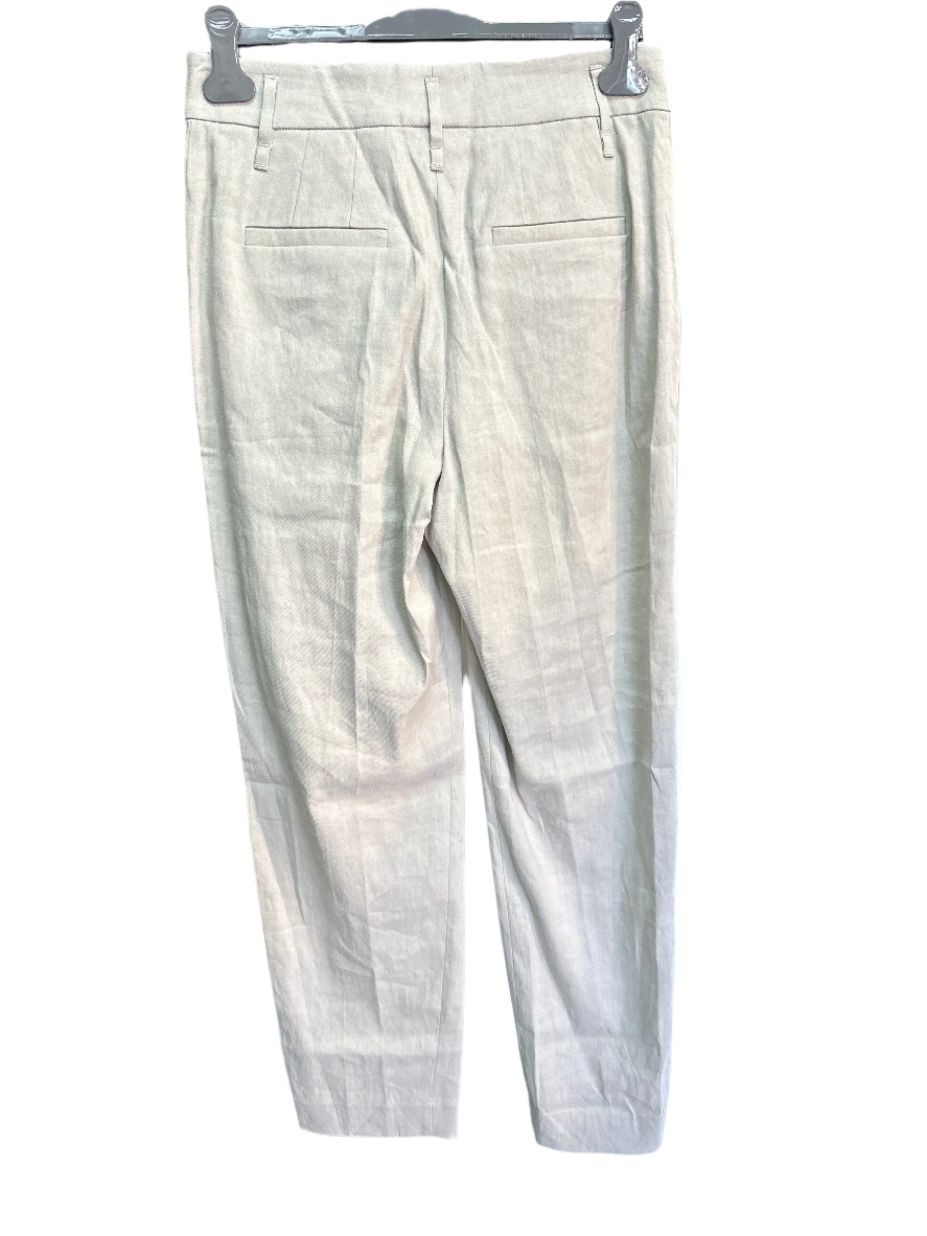 Brunello Cucinelli Linen Blend Pleated Relaxed Fit Trousers