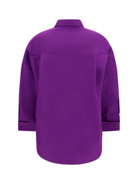 Balenciaga Women Asymmetric Cotton Shirt