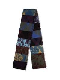 DRIES VAN NOTEN Dries Van Noten Men Mixed Print Fringed Scarf
