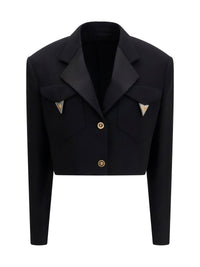 VERSACE Versace Women Cropped Wool Blazer