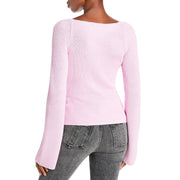 Melissa Womens Square Neck Knit Sweater