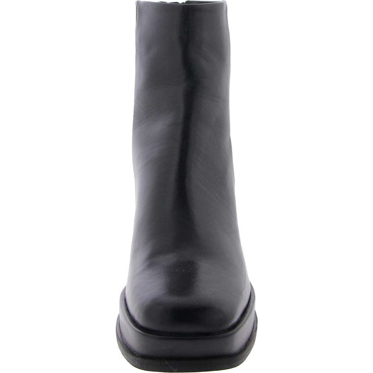 Maxxy Womens Leather Block Heel Ankle Boots