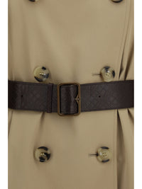 BURBERRY Burberry Women Kensington Midi Leather Trench