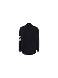 THOM BROWNE Thom Browne Men Wool And Cotton Blend Shirt