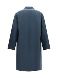 Dries Van Noten Men Long Single-Breasted Coat
