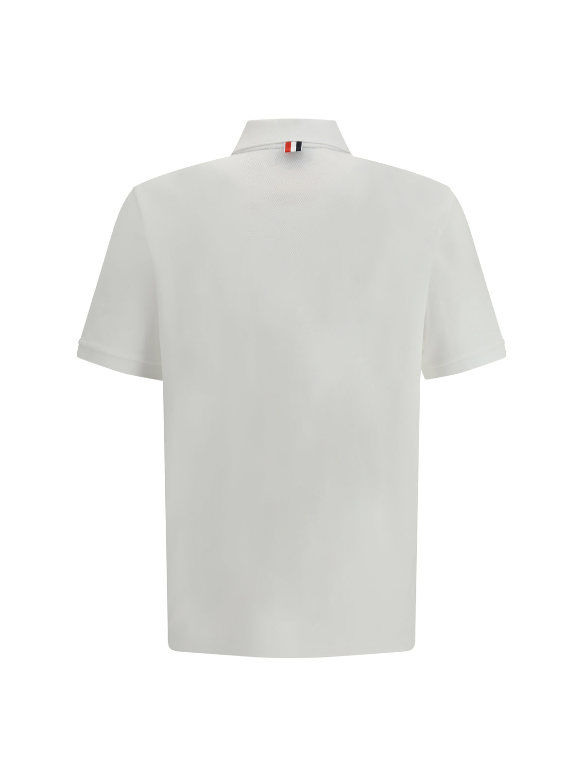 THOM BROWNE Thom Browne Men Polo Whit Iconic Bands